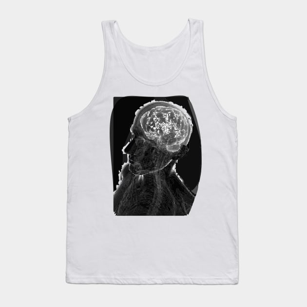 human brain, grey Tank Top by ElArrogante